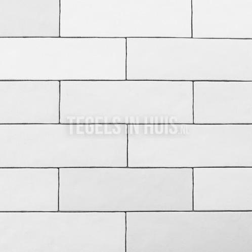 Handvorm wandtegel 6,5x20 wit random mat wandtegel, Doe-het-zelf en Verbouw, Tegels, Wandtegels, Nieuw, 10 m² of meer, Keramiek