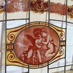 Art Deco Glas-in-loodraam - 1920-1930 - 3-luik met engel
