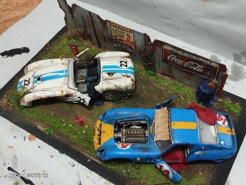 Solido - Diorama Ferrari, barn find - 1950-1960 - Italië, Hobby en Vrije tijd, Modelauto's | 1:5 tot 1:12