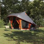 vidaXL Familie Tipi Tent Tipi Grijs en Oranje 508 x 470 x, Verzenden, Nieuw