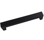 Greep Bench Recht Essen gelakt mat zwart 160 mm, Verzenden, Nieuw