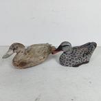 Lokeend - Lokeend (2) - Hout, Handbeschilderd hout, Antiek en Kunst