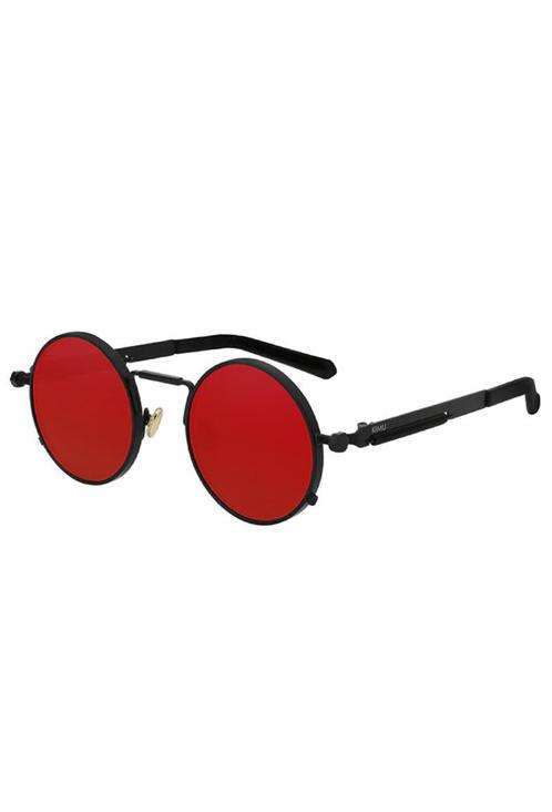 Ronde Bril Hipster Zwart Montuur Rond Rode Glazen Nachtbril, Sieraden, Tassen en Uiterlijk, Zonnebrillen en Brillen | Heren, Rood