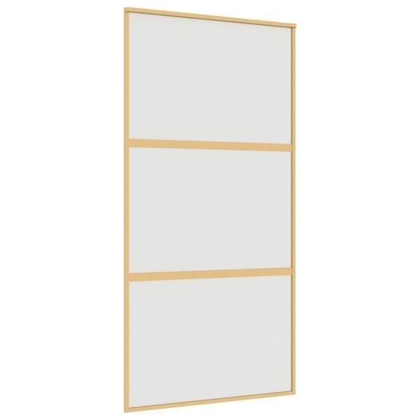 Tweedekansje Schuifdeur | 102x205cm | Matglas Goud, Doe-het-zelf en Verbouw, Deuren en Horren, Schuifdeur, Nieuw, Binnendeur, 200 tot 215 cm