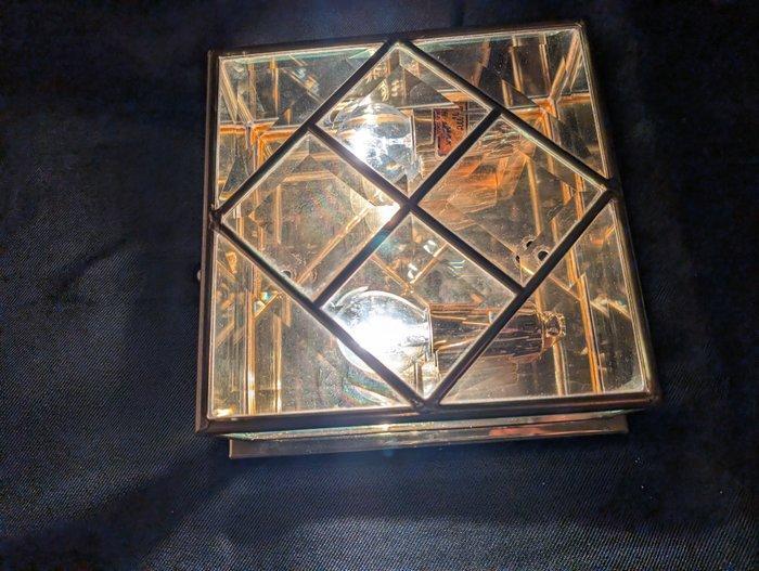 Wandkandelaar - Messing - Cristallo molato/inciso, Antiek en Kunst, Curiosa en Brocante