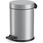 Hailo Solid S pedaalemmer 4l - zilver, Huis en Inrichting, Woonaccessoires | Prullenbakken, Verzenden, Nieuw