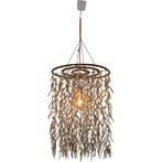 näve Hanglamp Kokos Materiaal: kokos, rotan, 1x E27, Verzenden, Nieuw