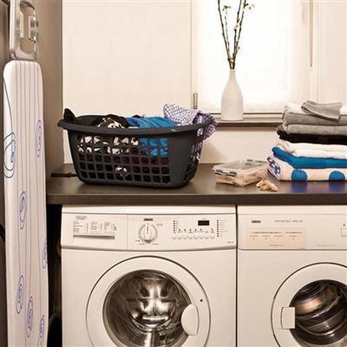 Sunware Basic wasmand 55cm laag zwart - 55 x 38 x 22,5 cm, Huis en Inrichting, Keuken | Keukenbenodigdheden, Zo goed als nieuw