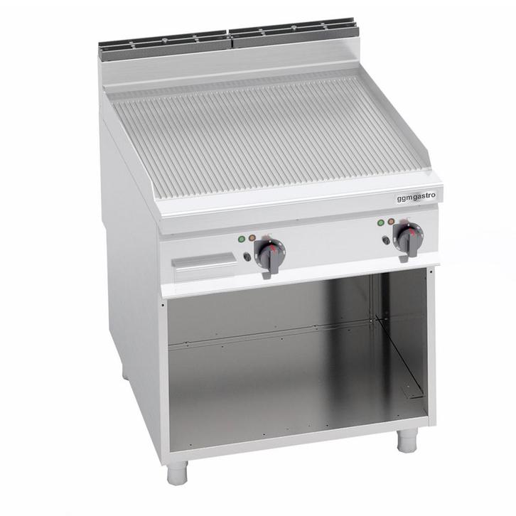 GGM Gastro | Elektrische bakplaat - 11,4 kW - Gegroefd |, Zakelijke goederen, Horeca | Keukenapparatuur, Fornuis, Frituur en Grillen