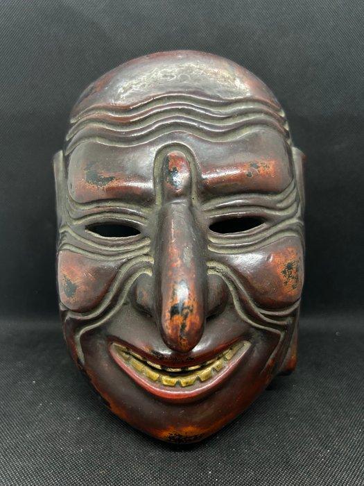 Noh masker - Droog lak - Oud Japans traditioneel, Antiek en Kunst, Antiek | Overige Antiek