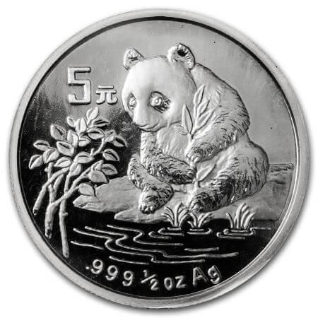 Chinese Panda 1/2 oz 1996, Postzegels en Munten, Munten | Azië, Oost-Azië, Losse munt, Zilver, Verzenden