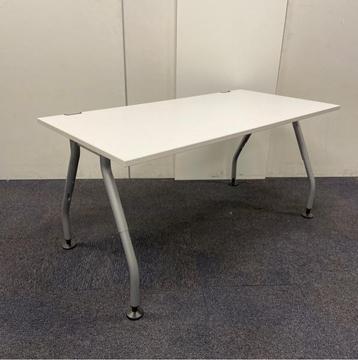 Tweedehands werndl verstelbaar bureau, 160x80cm, wit blad -