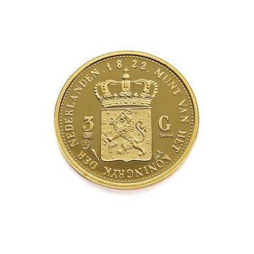 Nederland. 3 Gulden 1822 Willem I beschikbaar voor biedingen