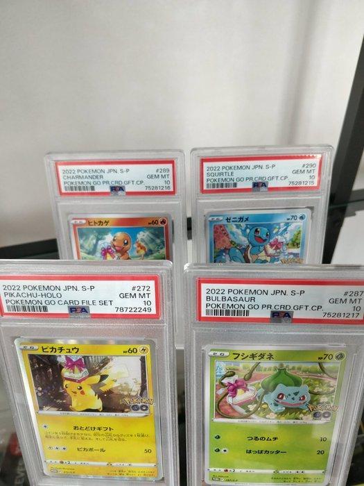 Pokémon - 4 Graded card - Pikachu, Charmander, Squirtle,, Hobby en Vrije tijd, Verzamelkaartspellen | Pokémon