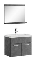 Badkamermeubel Montreal Set 02 60 x 35 cm Donker Grijs, Huis en Inrichting, Verzenden, Nieuw, Wastafelkast
