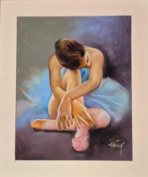 Domingo Alvarez Gomez (1942) - Bailarina descansando, Antiek en Kunst, Kunst | Schilderijen | Klassiek
