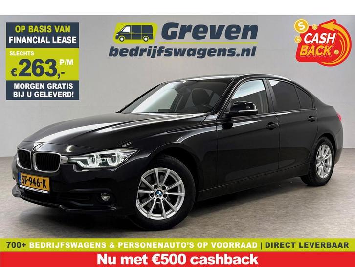 BMW 3 Serie 318i Executive | LED | Clima | Cruise |, Auto's, BMW, Te koop, Automaat, Financial lease, Benzine, Zwart, Verzenden