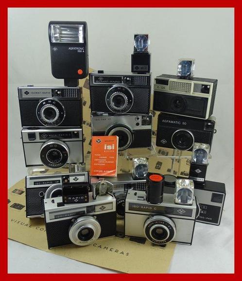 Agfa 11 st instamatic cameras met diverse flits Analoge, Audio, Tv en Foto, Fotocamera's Analoog