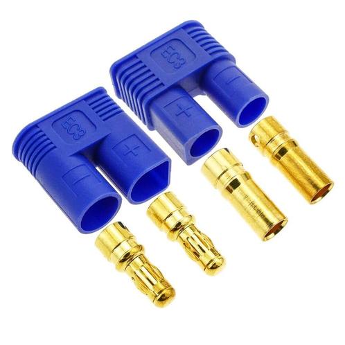 EC3 Connectoren - Accu stekker - Male + Female - Verguld - 1, Hobby en Vrije tijd, Elektronica-componenten, Nieuw, Verzenden