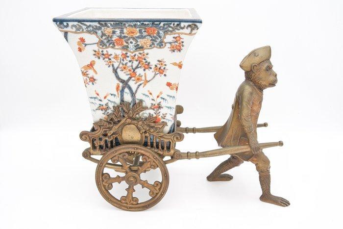Wong Lee - Jardinière - Brons, Porselein, Antiek en Kunst, Curiosa en Brocante