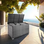 Kussenbox Oslo met aluminium frame 145x82,5x79,5cm - grijs, Verzenden, Nieuw