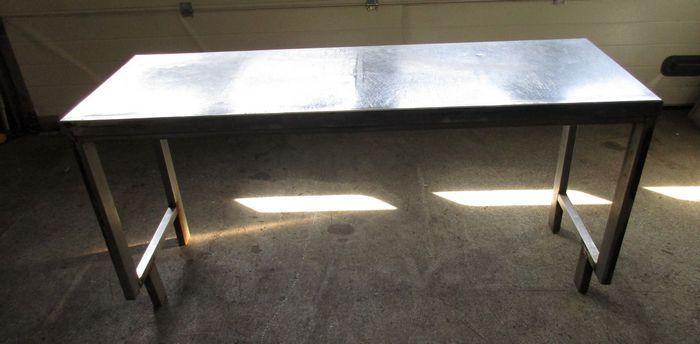 RVS Tafel, Werktafel B151 x D54 x H75cm, Zakelijke goederen, Kantoor en Winkelinrichting | Winkel en Inventaris