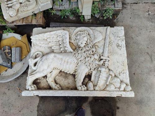 sculptuur, Magistrale altorilievo in marmo - Leone di San, Antiek en Kunst, Curiosa en Brocante