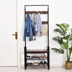 Kapstok, Schoenenrek, Kledingrek Met 8 Haken, 2 Planken, MDF, Huis en Inrichting, Kasten | Kledingkasten, Verzenden, Nieuw