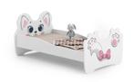 Speels roze poes thema bed - peuterbed 160x80 cm - met ma..., Kinderen en Baby's, Kinderkamer | Bedden, Ophalen of Verzenden, Nieuw