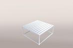 Flow Square aluminium loungetafel 70 x 70 cm wit |, Ophalen of Verzenden, Nieuw