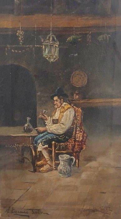 Spaanse school (XIX) - El bebedor, Antiek en Kunst, Kunst | Schilderijen | Klassiek