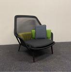 Tweedehands vitra Slow chair loungestoel, zwart, Huis en Inrichting, Fauteuils, Ophalen of Verzenden, Gebruikt, Stof
