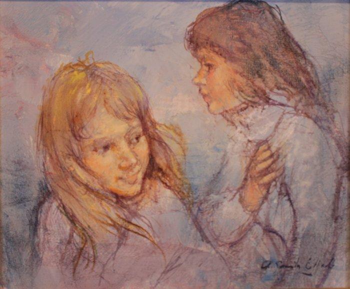 Antonio Gonzalez Collado (1930) - Mujeres, Antiek en Kunst, Kunst | Schilderijen | Klassiek