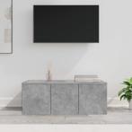 vidaXL Tv-meubel 80x34x30 cm bewerkt hout betongrijs, Huis en Inrichting, Verzenden, Nieuw, 50 tot 100 cm, Minder dan 100 cm