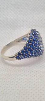 Zonder Minimumprijs - Ring Zilver - 2.10ct. tw. Saffier, Sieraden, Tassen en Uiterlijk, Ringen, Nieuw