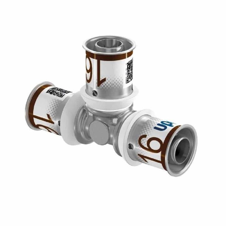 Uponor MLC perskoppeling T stuk 16 x 16 x 16, Doe-het-zelf en Verbouw, Buizen en Afvoer, Nieuw, Ophalen of Verzenden