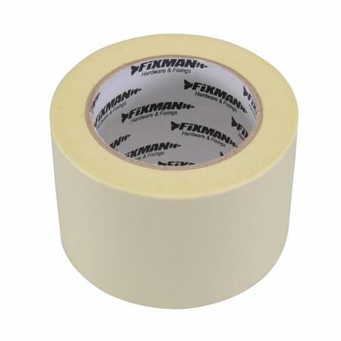 Fixman Afplaktape - 75 mm x 50 meter - Gemakkelijk te ver..., Doe-het-zelf en Verbouw, Schildersmaterialen, Nieuw, Ophalen of Verzenden