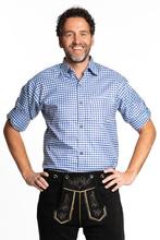 Trachtenhemd Lange Mouw Blauw Geblokt Tirol, Kleding | Heren, Carnavalskleding en Feestkleding, Ophalen of Verzenden, Nieuw