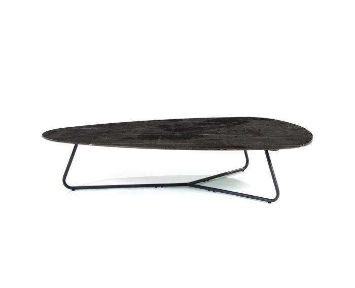 Salontafel Neno 95x130 cm Zwart | Eleonora, Huis en Inrichting, Tafels | Salontafels, Nieuw, Ophalen of Verzenden
