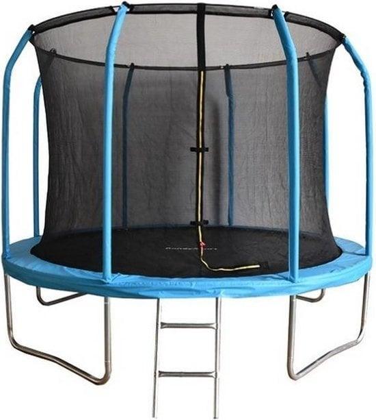 Trampoline - 244 cm - met veiligheidsnet & ladder - tot 8..., Kinderen en Baby's, Speelgoed | Buiten | Trampolines, Nieuw, Ophalen of Verzenden