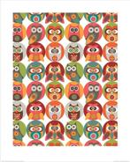 Kunstdruk Valentina Ramos - Owls Family 40x50cm, Verzenden, Nieuw
