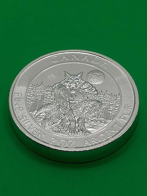 Canada. 10 Dollars 2021 Werewolf, 2 Oz (.999) Anno 2021, Postzegels en Munten, Munten | Europa | Niet-Euromunten
