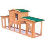 Houten Konijnenhok met Ren - Tweedekansje! Voor Actieve K..., Dieren en Toebehoren, 110 cm of meer, 60 tot 90 cm, Nieuw, Ophalen of Verzenden