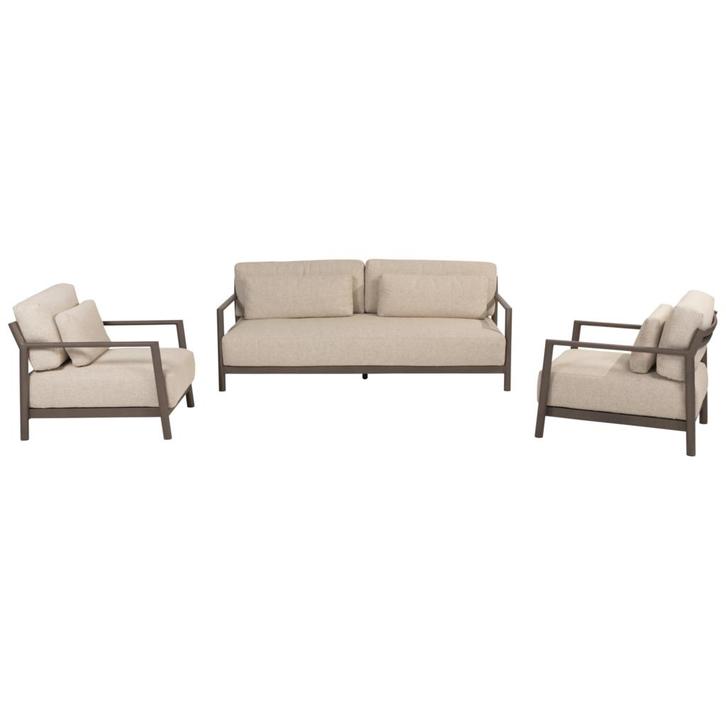Capresi stoel bank loungeset 3 delig terre 4 Seasons Outdoor, Tuin en Terras, Tuinsets en Loungesets, Nieuw, Aluminium, Ophalen of Verzenden