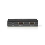 2-poorts HDMI verdeler | HDMI-Splitter | Zwart | 4K2K | HDCP, Audio, Tv en Foto, Audiokabels en Televisiekabels, Nieuw, Verzenden