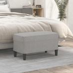 vidaXL Bankje 70x35x41 cm stof lichtgrijs, Huis en Inrichting, Verzenden, Nieuw, Stof, Minder dan 150 cm