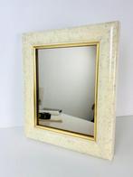 Spiegel- Vintage jaren 70 spiegel - Glas, Hout