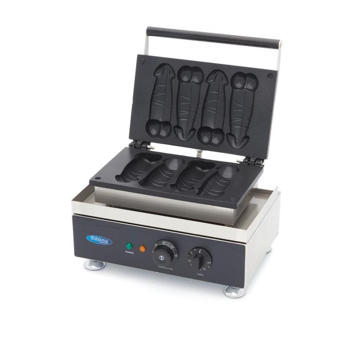 Wafelijzer - 4 Stuks - Penis, Witgoed en Apparatuur, Wafelijzers, Nieuw, Verzenden