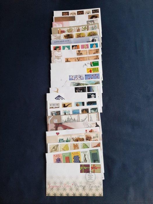 België 2014 - de volledige jaargang Eerste dag Enveloppen -, Postzegels en Munten, Postzegels | Europa | België