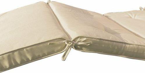 Ligbedkussen 195 x 55 x 5 cm Beige, Tuin en Terras, Tuinstoelen, Ophalen of Verzenden